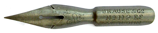 Brause & Co, Pointed nib, No. 112 EF