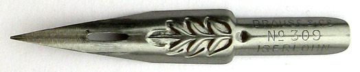 Brause & Co, Pointed nib, No. 309