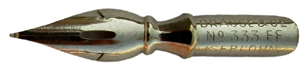 Calligraphy pen nib, Brause & Co, No. 333 EF