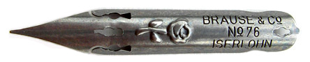 Brause & Co, Spitzfeder, No. 76, Rosenfeder