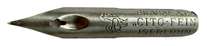 Calligraphy pen nib von Brause & Co, Cito fein - grau