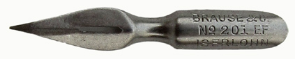 Brause & Co, Pointed nib, No. 141 EF