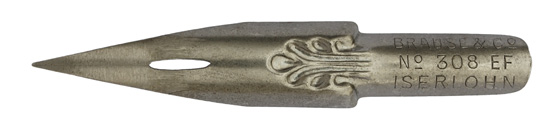 Brause & Co, Pointed nib, No. 308 EF