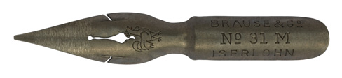 Brause & Co, Pointed nib, No. 31 M