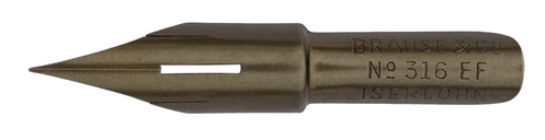 Brause & Co, Pointed nib, No. 316 EF