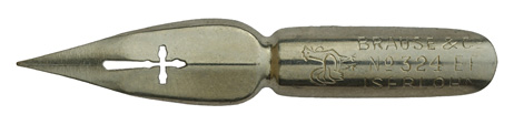 Brause & Co, Pointed nib, No. 324 EF