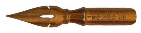 Brause & Co, Pointed nib, No. 332 EF