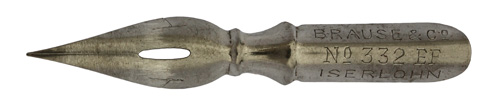 Brause & Co, Pointed nib, No. 332 EF
