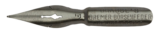 Ball pointed nib, Brause und Co, Bremer Boersenfeder