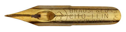 Calligraphy pen nib von Brause & Co, Cito fein - gold