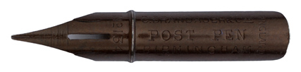 Calligraphy pen nib, C. Brandauer & Co, No. 134, Post Pen