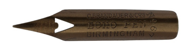 Calligraphy pointed nib, C. Brandauer & Co, No. 67, Echo Pen