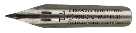 C. Howard Hunt Pen Co., No. 71, Music Writer, Round Pointed Pens