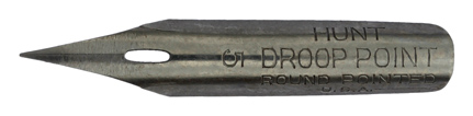 C. Howard Hunt Pen Co, No. 5, Droop Point, Round Pointed