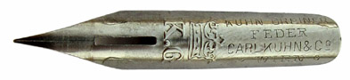 Pointed nib, Carl Kuhn & Co, Kuhn-Greiner Feder Nr. 140