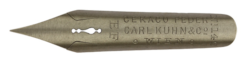 Spitzfeder, Carl Kuhn & Co, No. 142 EF, Cekaco Feder