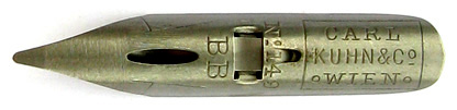 Carl Kuhn & Co, Wien, Pointed nib No. 149 BB