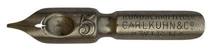 Carl Kuhn & Co, Wien, No. 4, Rundschriftfeder