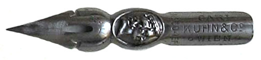 Carl Kuhn & Co, Wien, Pointed nib Schillerfeder EF