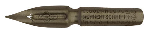 F. Soennecken, No. 108, Kurrent Schrift-F, Bonn - Leipzig