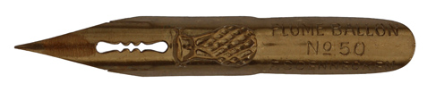 Pointed nib by William Mitchell, no. 0529 EF, Pedigree