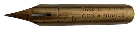 Geo W. Hughes, No. 356, 5 Slits, Bank Pen