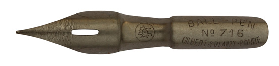 Gilbert & Blanzy-Poure, No. 716, Ball-Pen