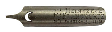 Heintze & Blanckertz, left cut nib No. 631, grau