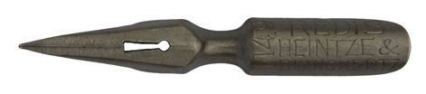 Calligraphy dip pen nib, Heintze & Blanckertz, No. 1149 (Durchschreib-Feder)