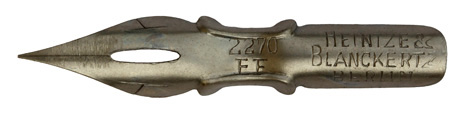 Calligraphy pointed nib, Heintze & Blanckertz, No. 2270 EF