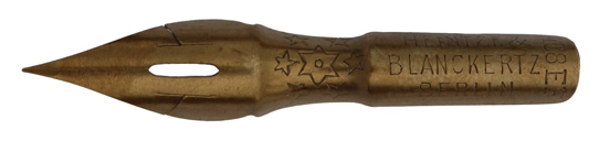 Pointed nib, Heintze & Blanckertz, No. 408 EF, Cement