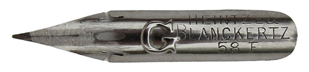 Pointed nib, Heintze & Blanckertz, No. 58 F, G-Feder