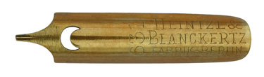 Heintze & Blanckertz, left cut nib No. 631