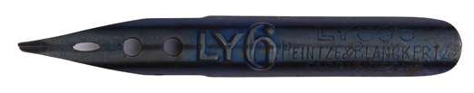 Heintze & Blanckertz, left cut nib, Ly 695-6, Fabrik Berlin