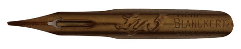Heintze & Blanckertz, left cut nib No. 5, Ly, Fabrik Berlin