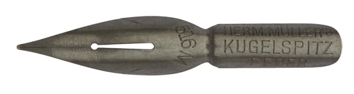 Hermann Mueller, No. 516 M, Kugelspitz Feder