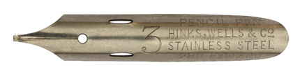 Hinks, Wells & Co, No. 2811-3, Pencil Pen, Stainless Steel
