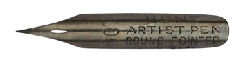 C. Howard Hunt Pen Co, No. 100, Artist Pen, Round Pointed