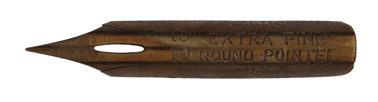 C. Howard Hunt Pen Co, extra fine 22, Round Pointed