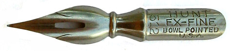 C. Howard Hunt Pen Co, Bowl Pointed nib 512, Ex-Fine