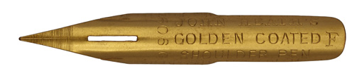 John Heath, No. 506 G F, Golden Coated Shoulder Pen