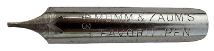 Mumm & Zaum, No. 437, Favorit Pen