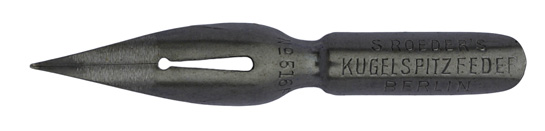 S. Roeder, No. 516 EF, Kugelspitzfeder