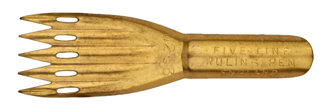 William Mitchell, No. 0263, Five-Line Ruling Pen