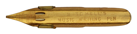 William Mitchell, No. 0268, Music Writing Pen