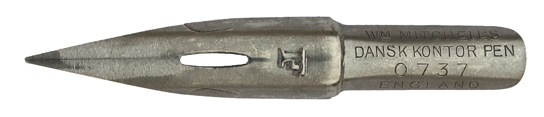 William Mitchell, No. 0737 F, Dansk Kontor Pen