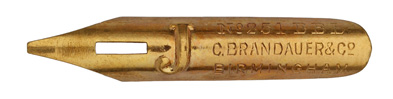 Calligraphy lettering nib, A. Sommerville & Co, No. 251 BBB, J