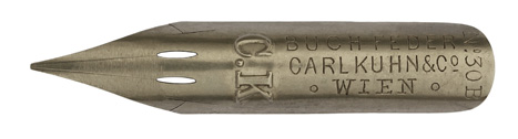 Carl Kuhn & Co, Wien, No. 30 EF, Buchfeder (Notenfeder)