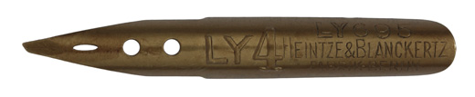 Heintze & Blanckertz, left cut nib, Ly 695-4, Fabrik Berlin