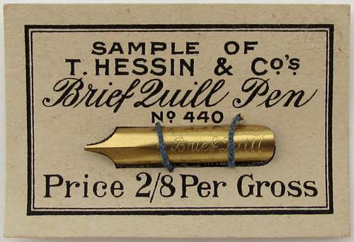 T. Hessin & Co, Werbebeilage